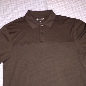 Haggar NWOT Heathered Brown Color Lg. Men’s Shirt